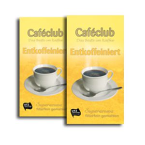 Caféclub Entkoffeiniert 500 Gramm gemahlen