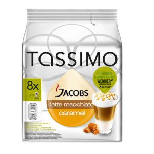 Tassimo Latte Macchiato Caramel 16 Kapseln / 8 Tassen