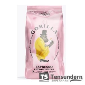 Gorilla Espresso Entkoffeiniert 1000 Gramm Bohnen