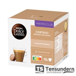 Dolce Gusto Cortado Espresso Macchiato 16 Kapseln, 16 Tassen