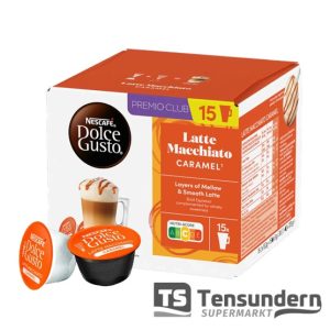 Dolce Gusto Latte Macchiato Caramel 30 Kapseln, 15 Tassen