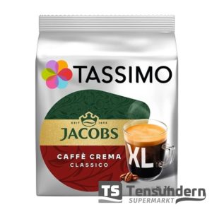 Tassimo Jacobs Caffé Crema Classico XL 16 Kapseln, 16 Tassen