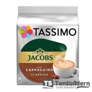 Tassimo Jacobs typ Cappuccino Classico 16 Kapseln, 8 Tassen