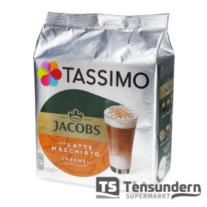 Tassimo Jacobs typ Latte Macchiato Caramel 16 Kapseln, 8 Tassen