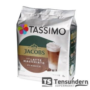 Tassimo Jacobs typ Latte Macchiato Classico 16 Kapseln, 8 Tassen
