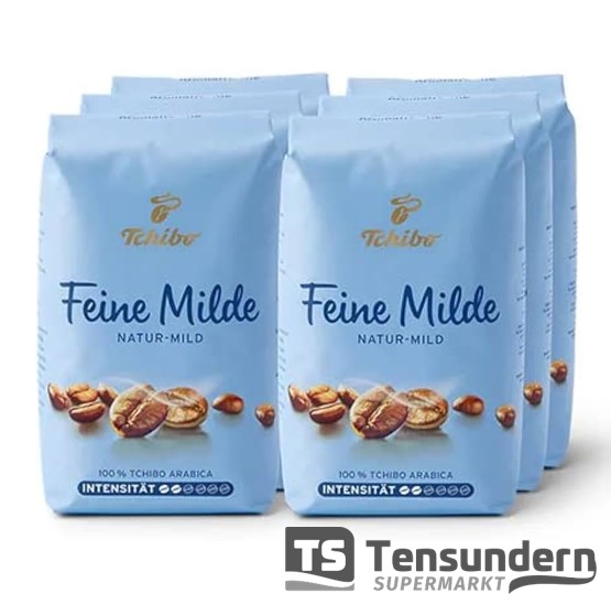 Tchibo Feine Milde Bohnen 6 x 500 Gramm